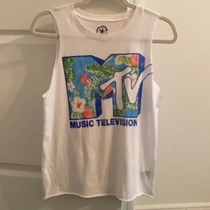 MTV floral tank top